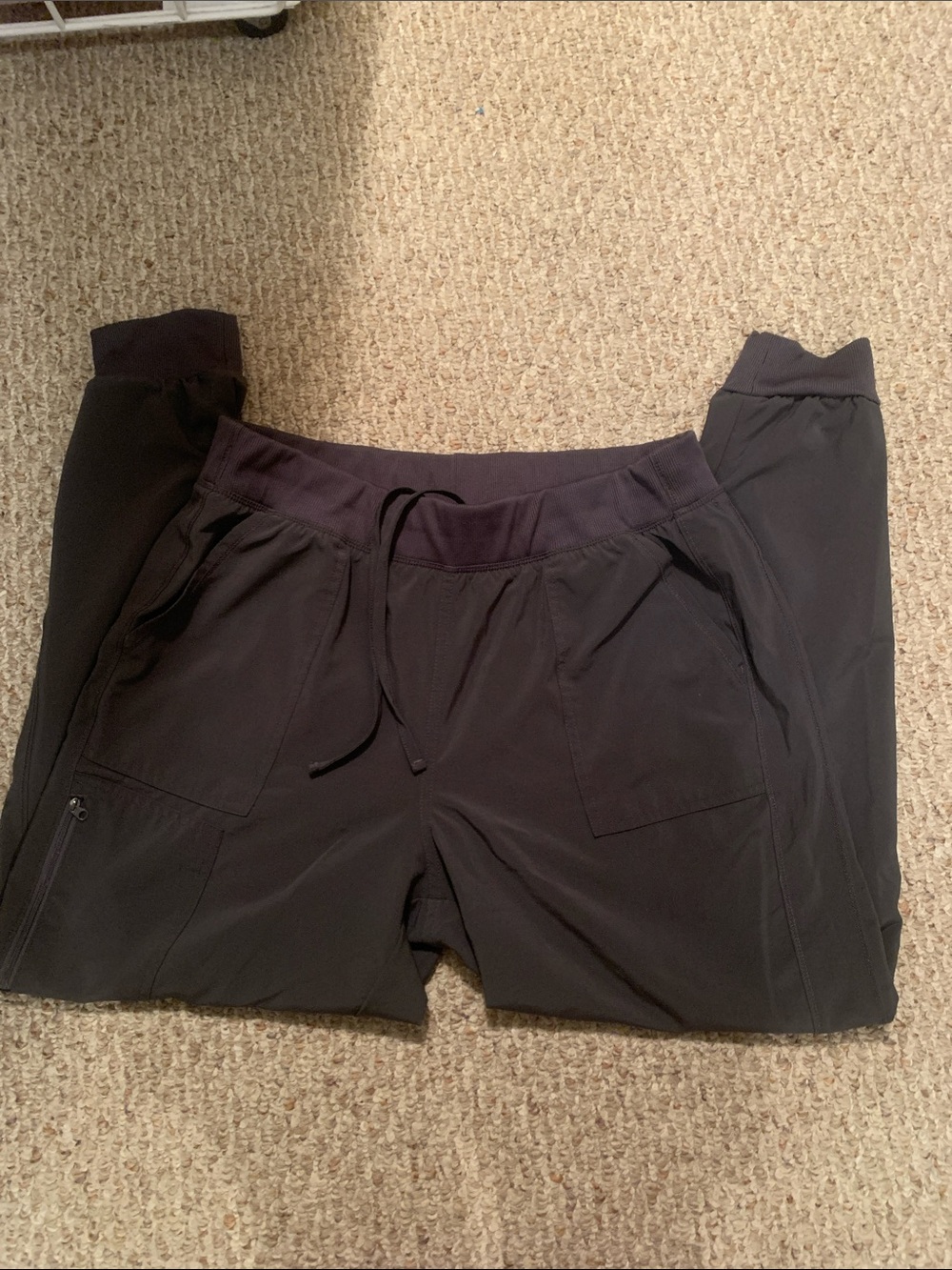Men's large Pewter dark grey Drawstring Jogger scrub Pants